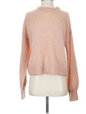 NAKED CASHMERE Pink Mock Neck Cashmere Sweater Size Small